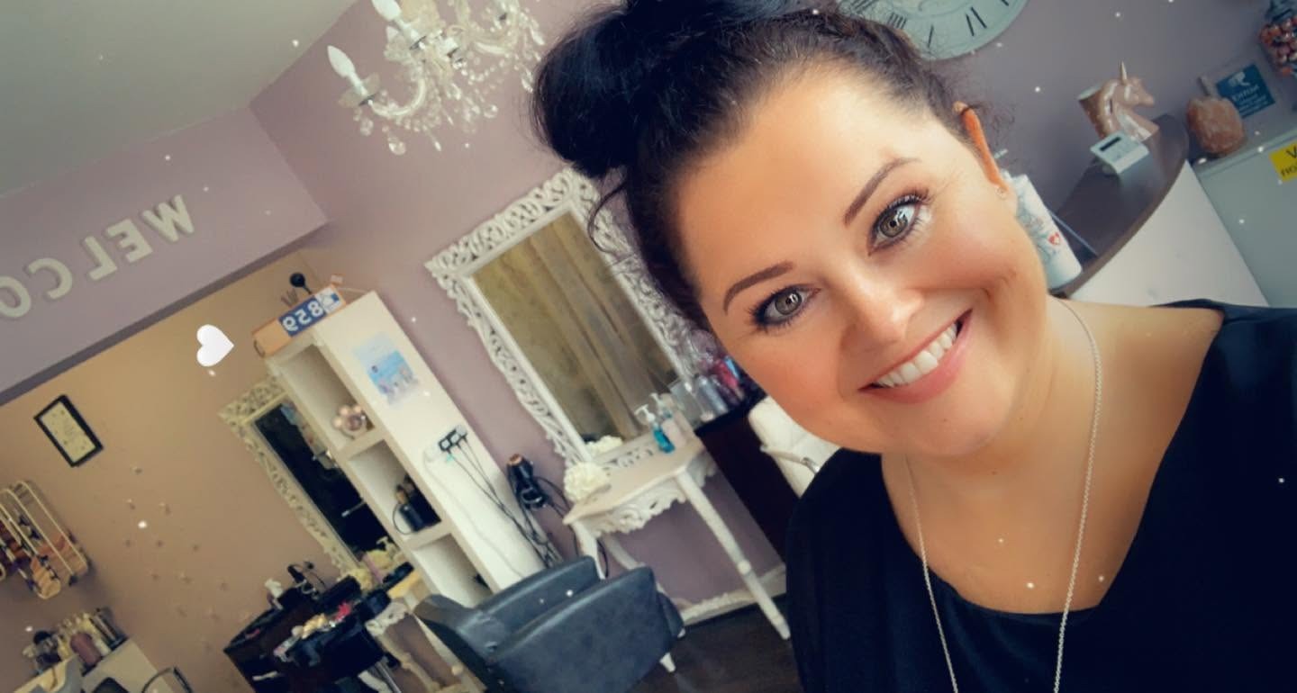 Alison Burns in her salon in Burnley