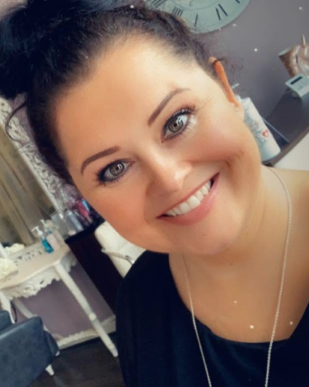 Alison Burns in her salon in Burnley